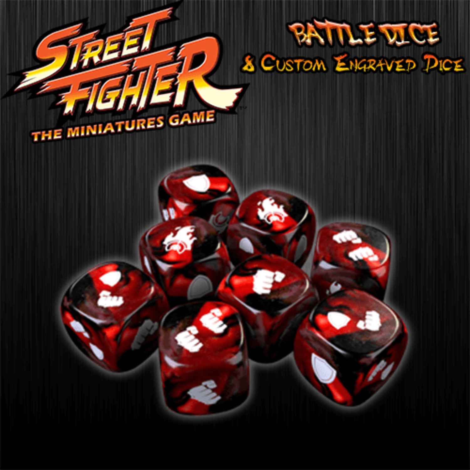 Flytte fast titel Street Fighter: Red Battle Dice - Family Time Games