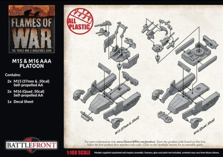 Flames of War Flames of War: US- M15 & M16 AAA platoon (late)
