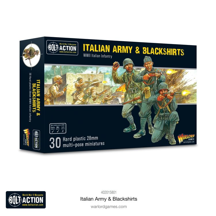 Warlord games Bolt Action: Italy- Army & Blackshirts