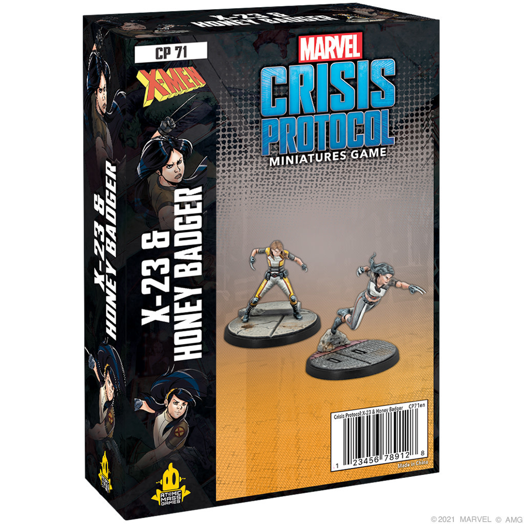 Atomic Mass Games Marvel Crisis Protocol: X-23 & Honey Badger