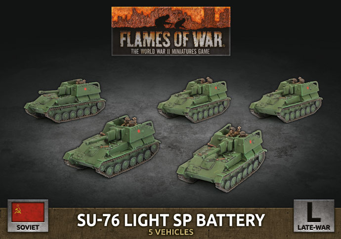 Flames of War Flames of War: Soviet- SU-76 Light Sp Battery (late)