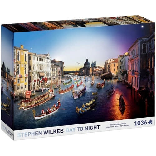 4D Cityscape Day to Night Puzzle: Regata Storica Venice by Stephen Wilkes