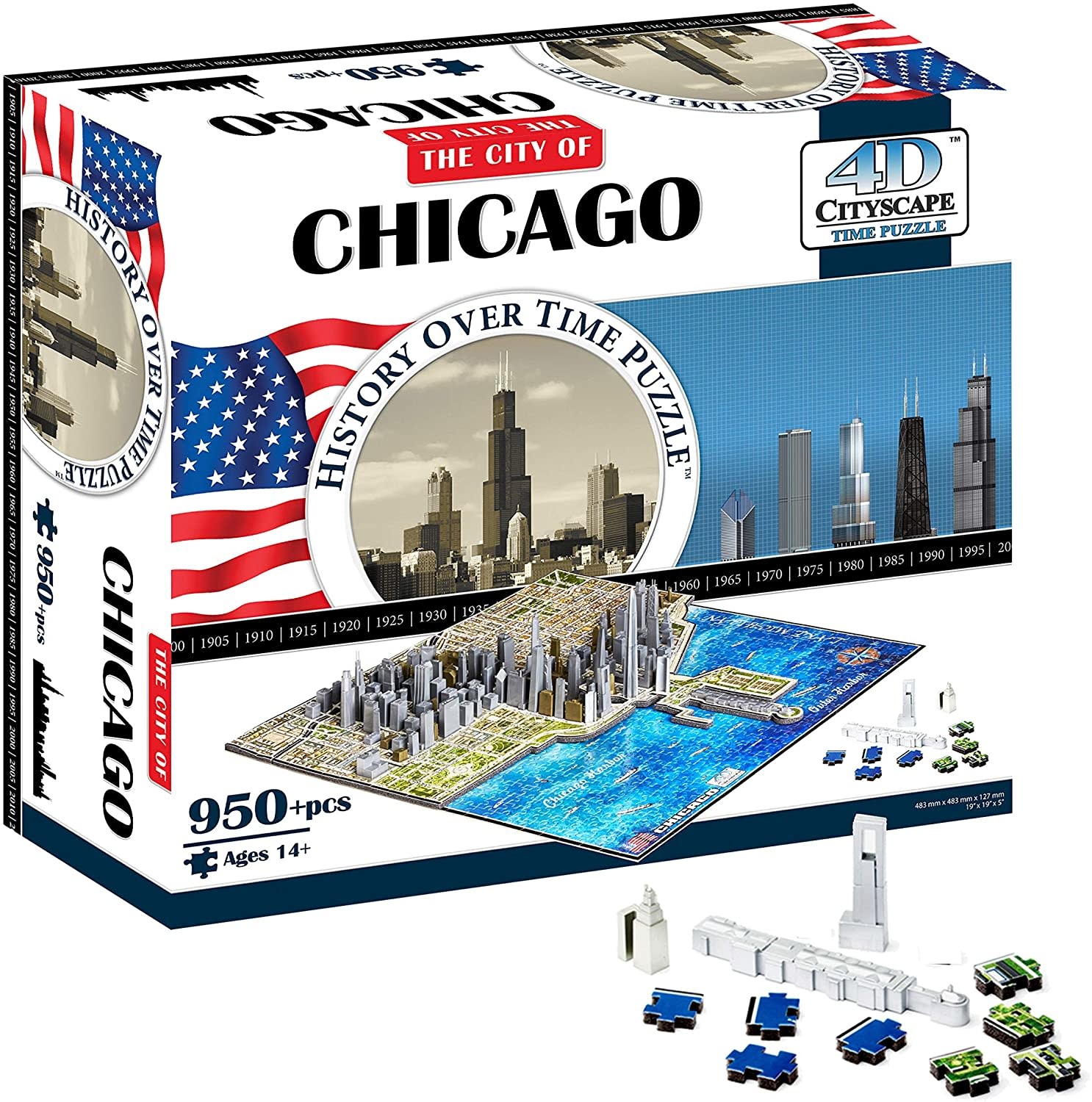 4D Cityscape 4D Cityscape Time Puzzle: Chicago