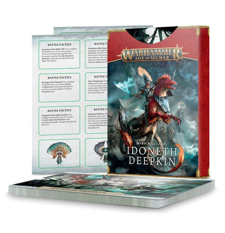 Games Workshop Warhammer Sigmar Warscroll Cards: Idoneth Deepkin