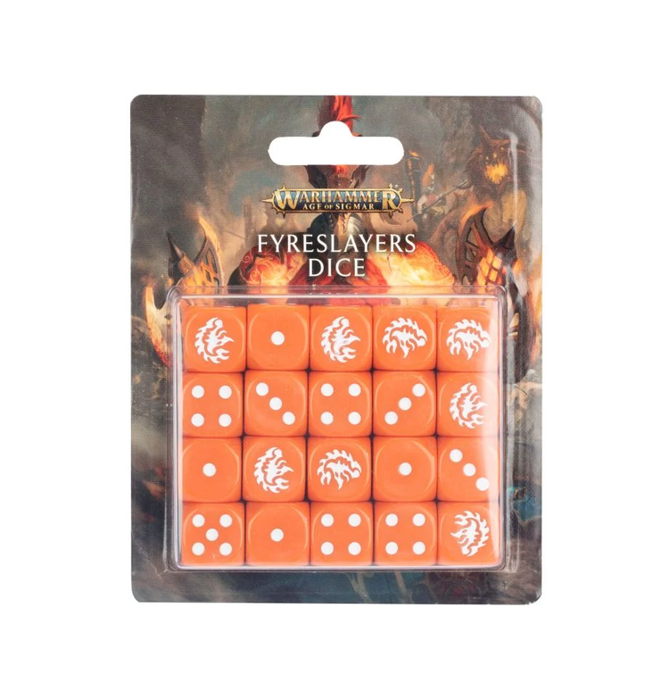 Games Workshop Warhammer Sigamr Dice: Fyreslayers
