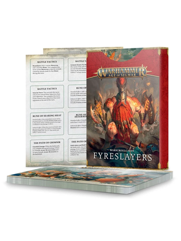 Games Workshop Warhammer Sigmar Warscroll Cards: Fyreslayers