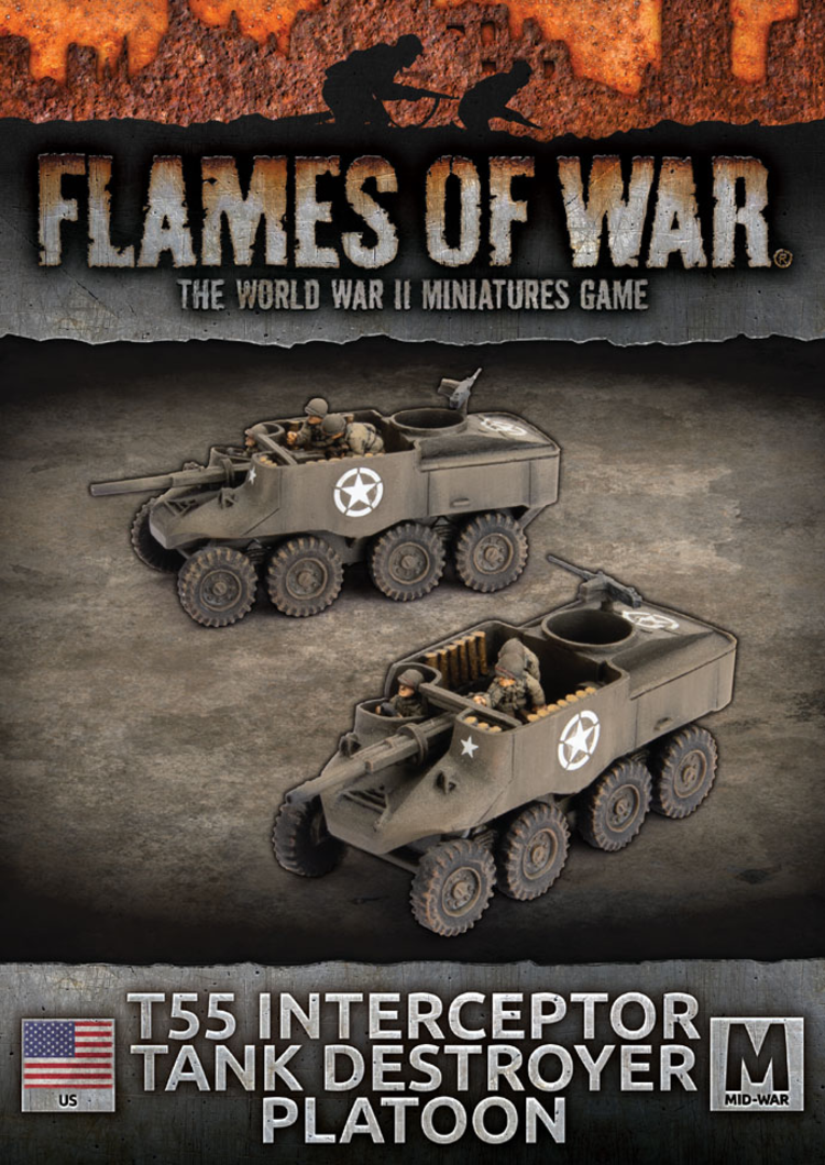 Flames of War Flames of War: Us- T55 Interceptor Tank Destroyer (mid)