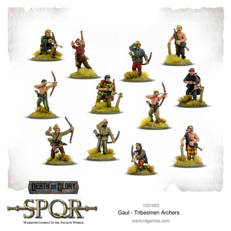 Warlord games SPQR: Gaul- Tribesmen Archers
