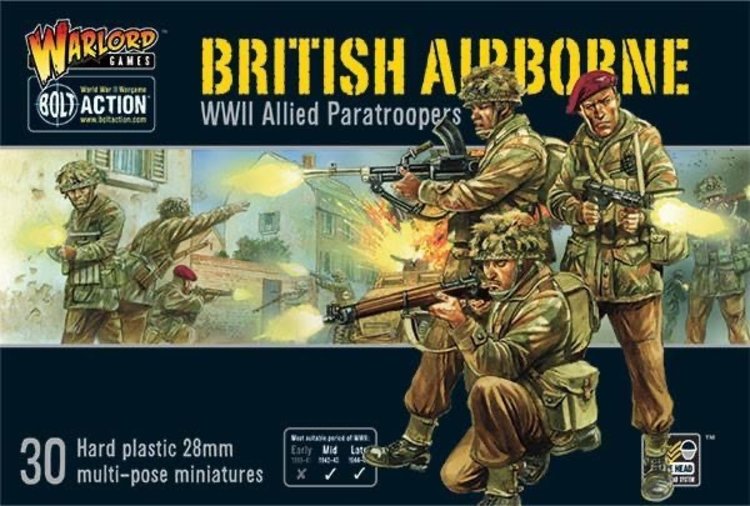 Warlord games Bolt Action: British- Airborne WWII Allied Paratroopers