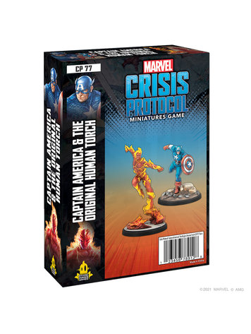 Atomic Mass Games Marvel Crisis Protocol: Captain America & Original Human Torch