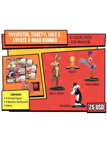 CMON Mayhem Loony Tunes 4 Figure Pack