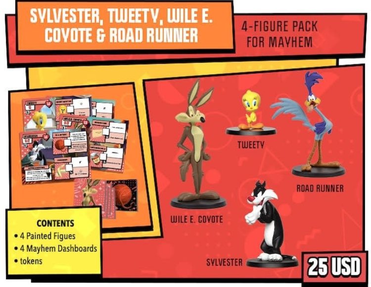 CMON Mayhem Loony Tunes 4 Figure Pack