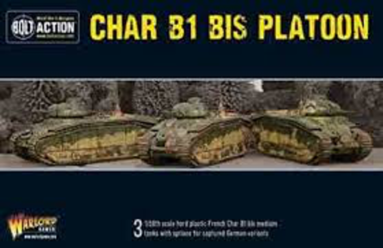 Warlord games Bolt Action: French- Char B1 BIS Platoon