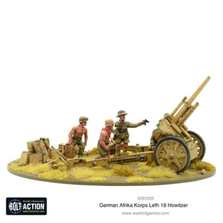 Warlord games Bolt Action: German- Afrika Korps Lefh 18 10.5cm Medium Artillery