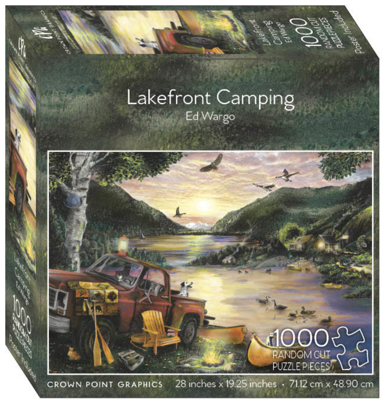 Crown Point Graphics Crown Point Puzzle: Lakefront Camping (1000pc)