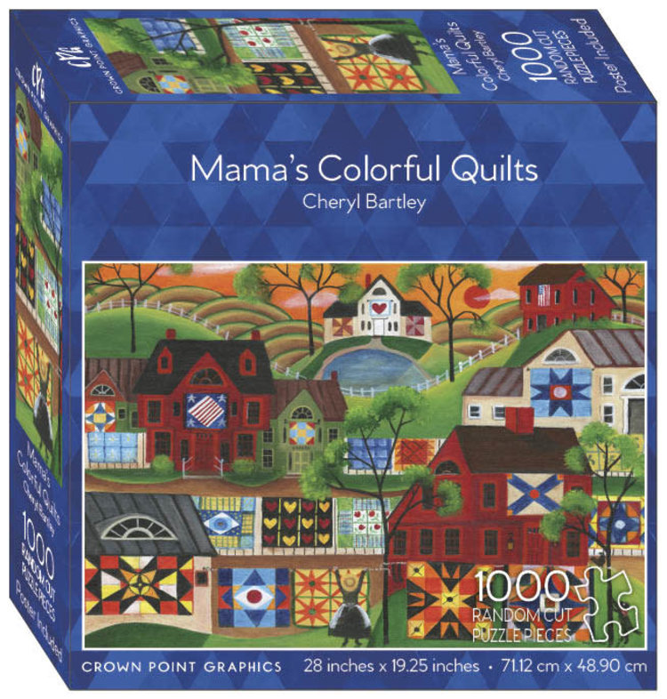 Crown Point Graphics Crown Point Puzzle: Mama’s Colorful Quilts (1000pc)