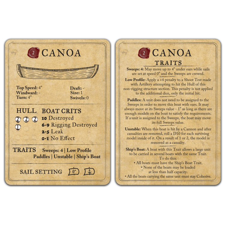 Firelock Games Blood & Plunder: Canoa Ship