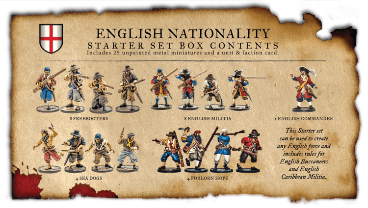 Firelock Games Blood & Plunder: English Nationality Starter Set