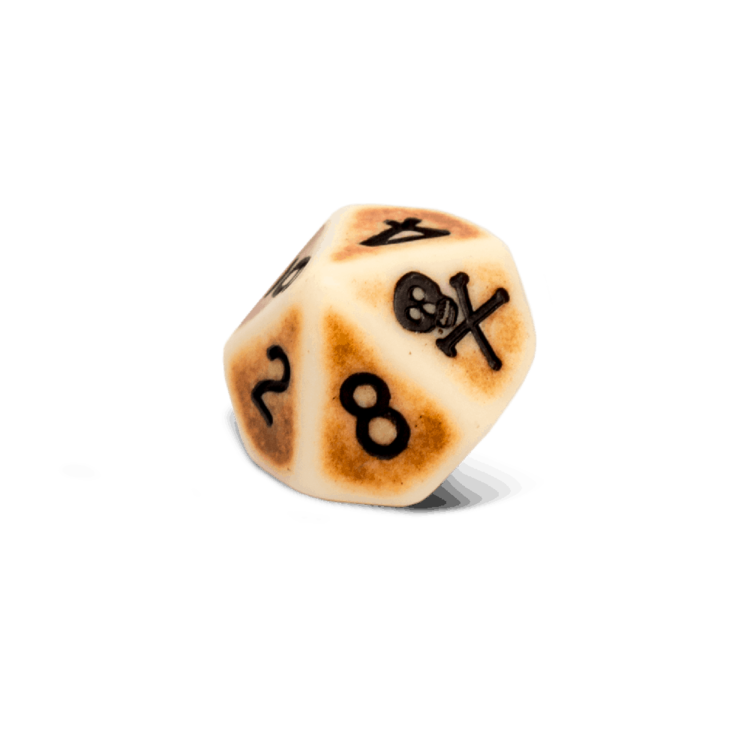 Firelock Games Blood & Plunder: Plunder Bone White dice set