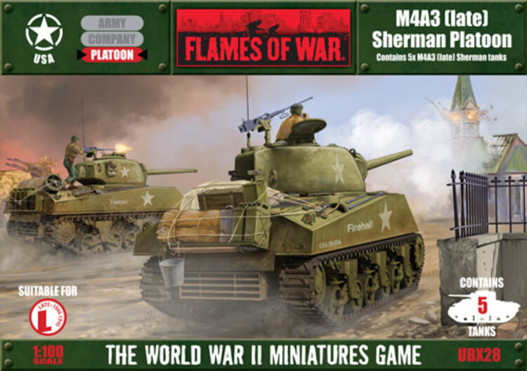 Flames of War: M4A3 (late) Sherman Platoon