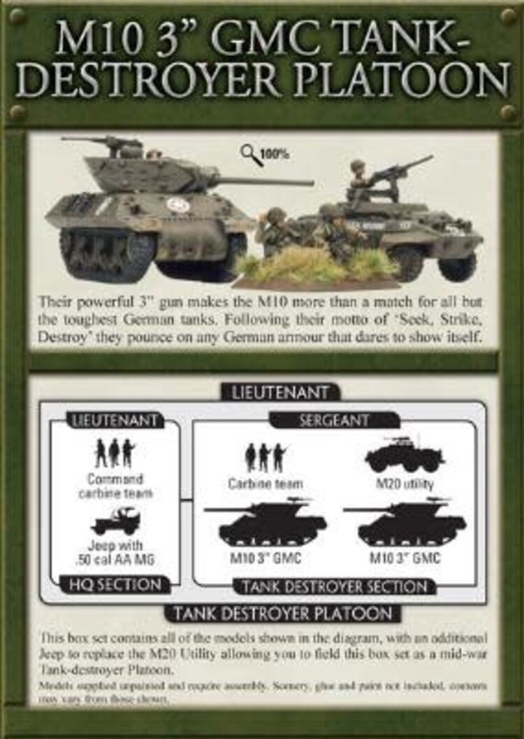 Flames of War Flames of War: M10 Tank Destroyer Platoon