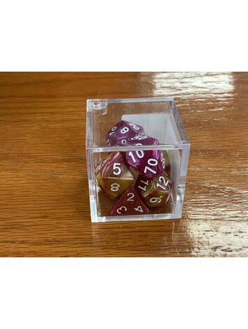 Critical Hit Collectibles 7 dice set: Rose Yellow