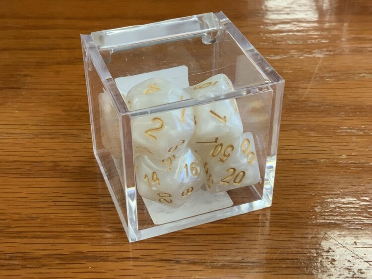 Critical Hit Collectibles 7 dice set: White