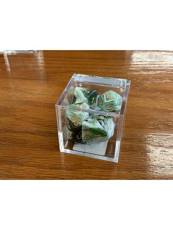 Critical Hit Collectibles 7 dice set: Green Gold