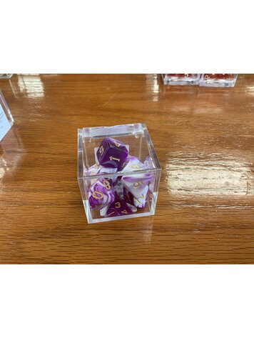 Critical Hit Collectibles 7 dice set: Purple White