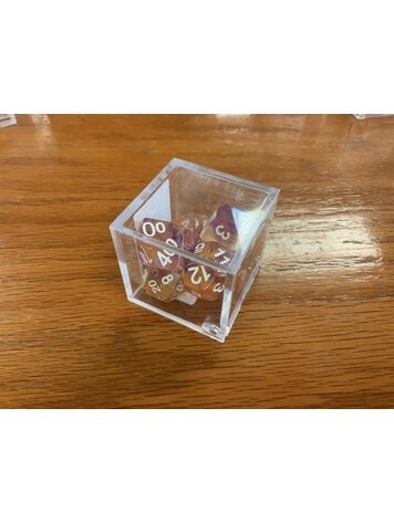 Critical Hit Collectibles 7 dice set: Orange Purple