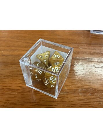Critical Hit Collectibles 7 dice set: Gold & Marbled Polyhedral