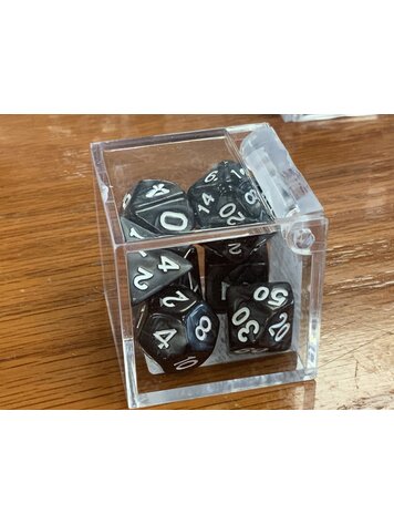 Critical Hit Collectibles 7 dice set: Black & Polyhedral