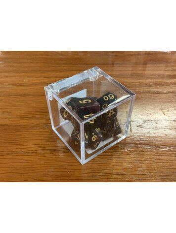 Critical Hit Collectibles 7 dice set: Black/Red