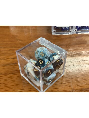 Critical Hit Collectibles 7 dice set: Teal Gold Milky Polyhedral