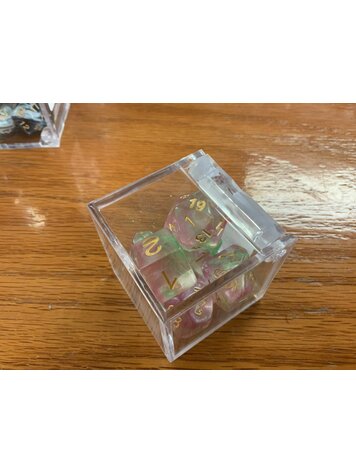 Critical Hit Collectibles 7 dice set: Red/Green Polyhedral