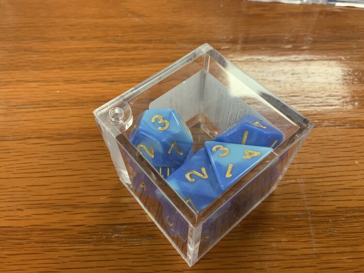 Critical Hit Collectibles 7 dice set: Light Blue Fusion