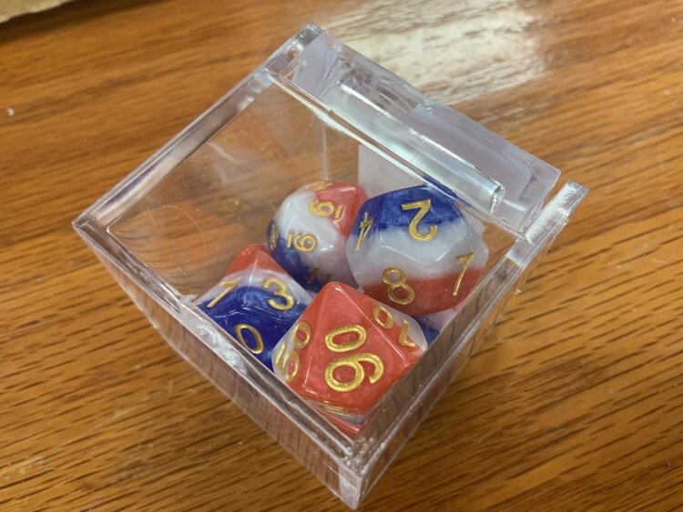 Critical Hit Collectibles 7 dice set: Merica Multilayer Polyhedral