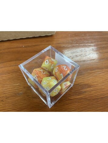 Critical Hit Collectibles 7 dice set: Orange Yellow
