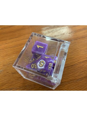 Critical Hit Collectibles 7 dice set: Purple/Jade Polyhedral