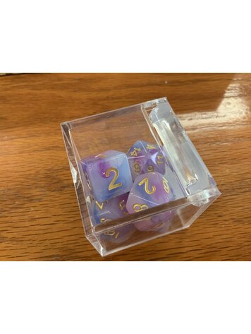 Critical Hit Collectibles 7 dice set: Blue Purple Jade Fusion