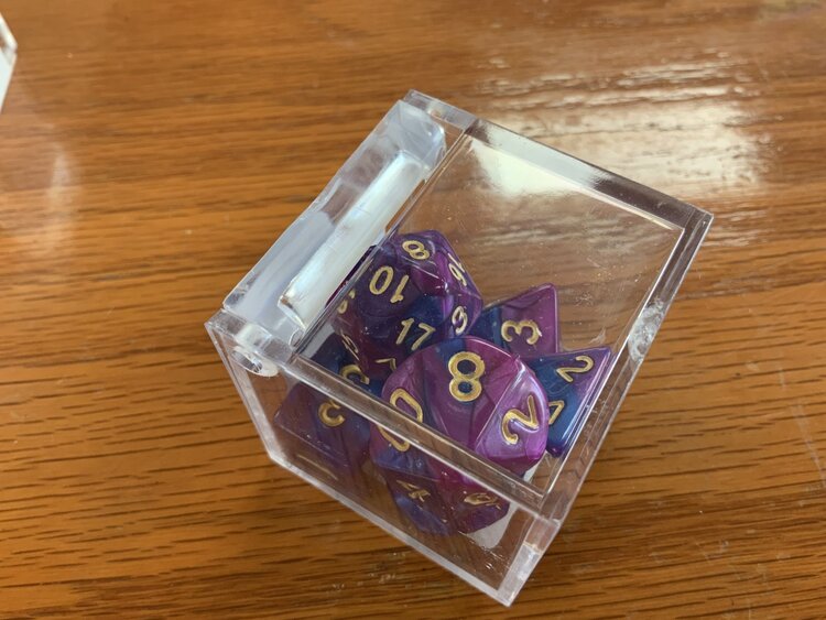 Critical Hit Collectibles 7 dice set: Blue Purple Fusion Polyhedral