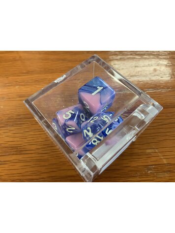 Critical Hit Collectibles 7 dice set: Blue Pink Fusion Polyhedral