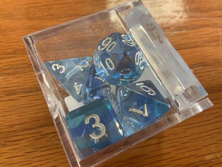 Critical Hit Collectibles 7 dice set: Ice Aurora Polyhedral