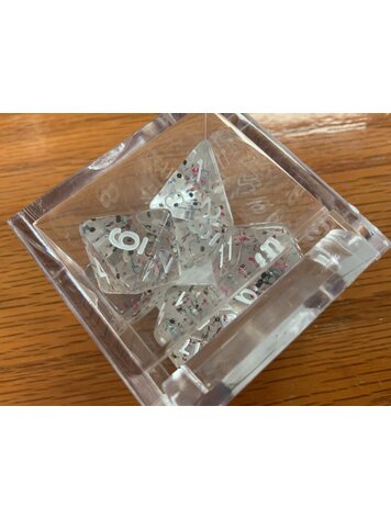 Critical Hit Collectibles 7 dice set: Rainbow  Glitter Polyhedral