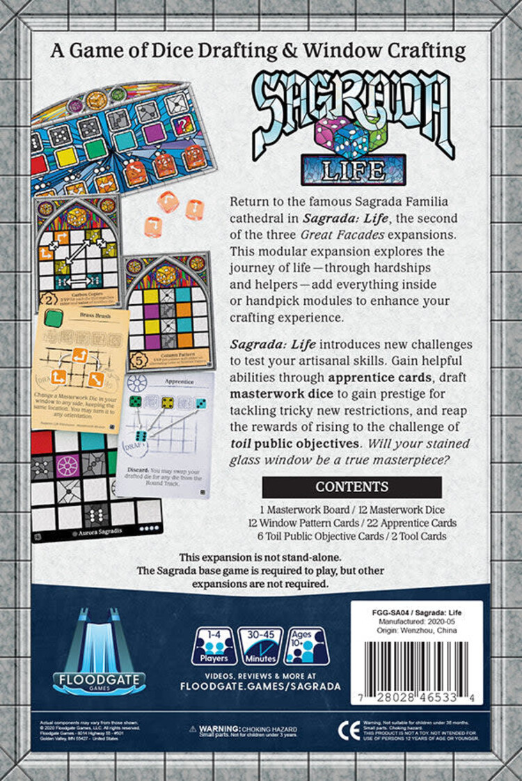 Floodgate games Sagrada: Life Expansion