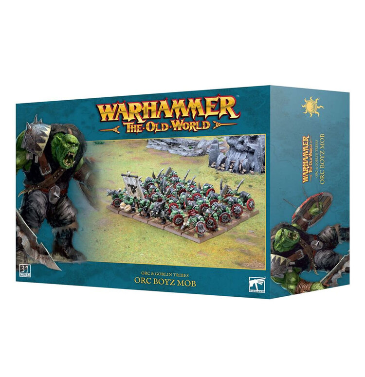 Warhammer Old World: Orc & Goblin Tribes: Orc Boyz Mob