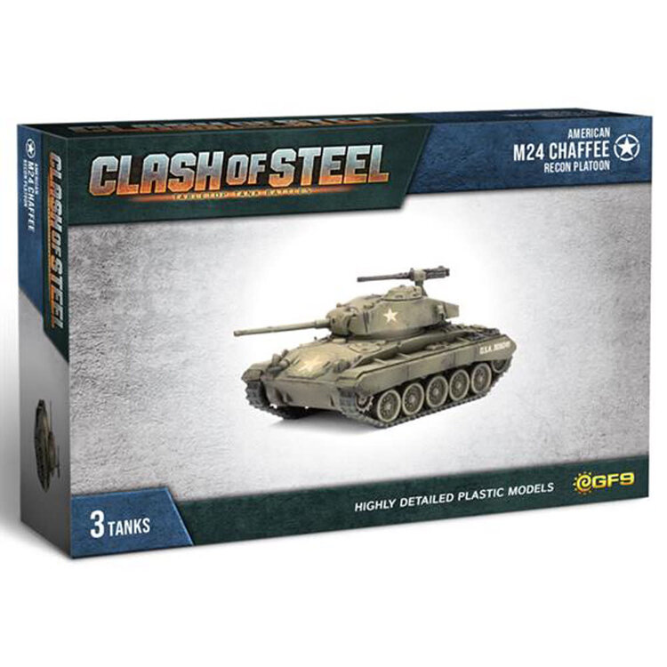 Gale Force Nine Clash of Steel: American M24 Chaffee Recon Platoon