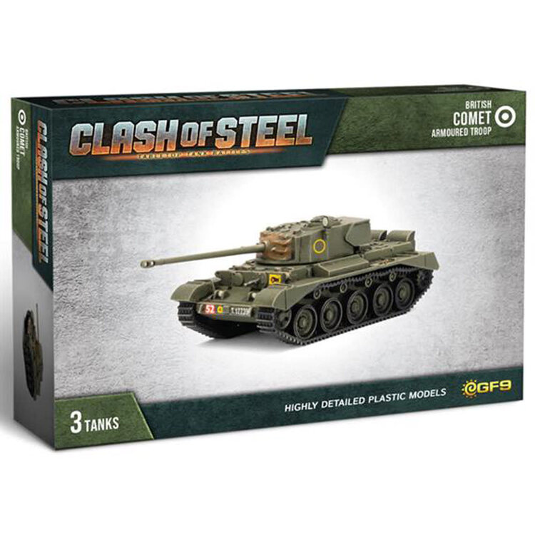 Gale Force Nine Clash of Steel: British Comet Armoured Troop