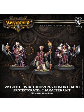 Warmachine Warmachine: The Protectorate of Menoth Visgoth Juviah Rhoven and Honor Guard Character Unit