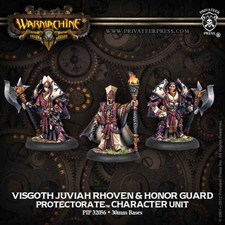 Warmachine Warmachine: The Protectorate of Menoth Visgoth Juviah Rhoven and Honor Guard Character Unit